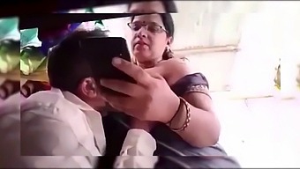 Mature Indian Aunty Indulges In Sexual Fantasies With A Skilled Tailor - Boobs Blown