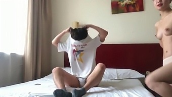Chinese Couple Enjoys Hotel Room Sex