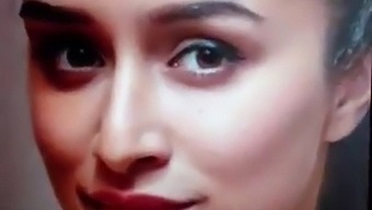 Shraddha Kapoor Receives A Cum Tribute With Lube And Sex Toy