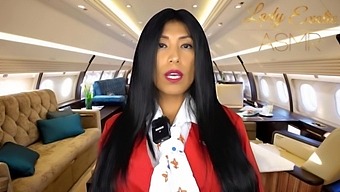 Cumshot Delight With A Sensual Private Flight Attendant