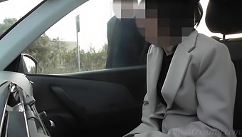 Public Sex With A French Wife In A Car Park And Masturbating To A Verified Audience