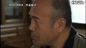 A Japanese Wife Cheats On His Father By A Law.