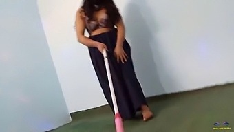 Mexican Hottie With Big Natural Tits Gets Caught Cleaning The Room