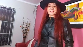 A Stunning Milf Transforms Into A Seductive Witch For Halloween