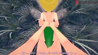Tinker Bell And Another Fairy Engage In Sexual Activity While Being Observed By Peter Pank In A Short Video
