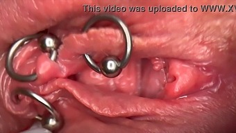 Intense Close-Up Of Pierced Clit And Vagina Until It'S Soaking Wet And Urination Occurs
