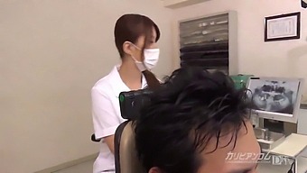 Japanese Dentist Discovers Big Natural Tits In Unexpected Place