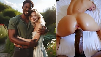 Blonde Wife'S Intense Interracial Encounter With Black Lover