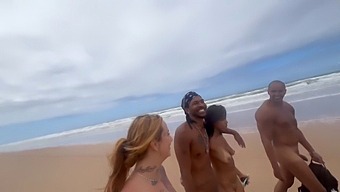 Nudist Beach Threesome With Hot Friends And My Sex Tape