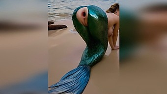 A Stranger Vigorously Penetrates A Mermaid On The Beach, Stretching Her Delicate Rear With Intense Anal Outdoors - A 3d Erotic Art Piece