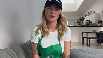 Barista Gives In To Temptation And Has Sex With A Regular Customer.